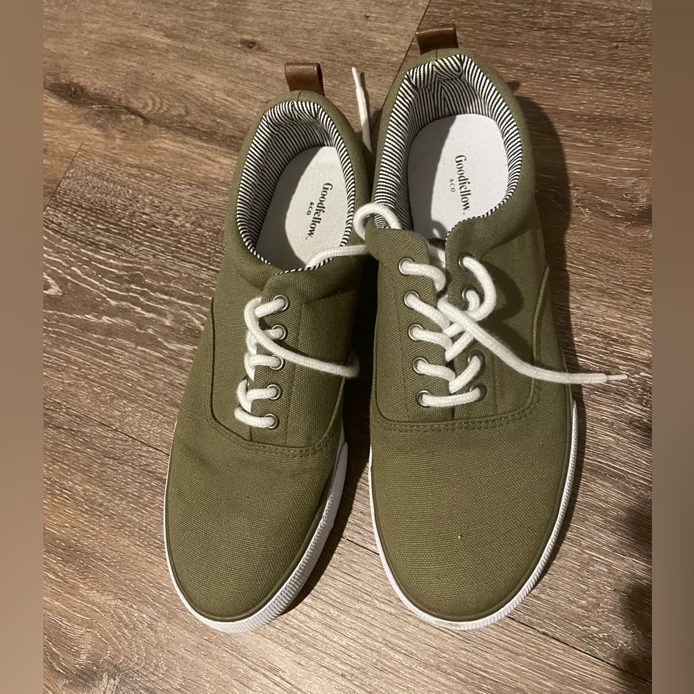 Goodfellow & Co Men's Green Lace-Up Sneakers